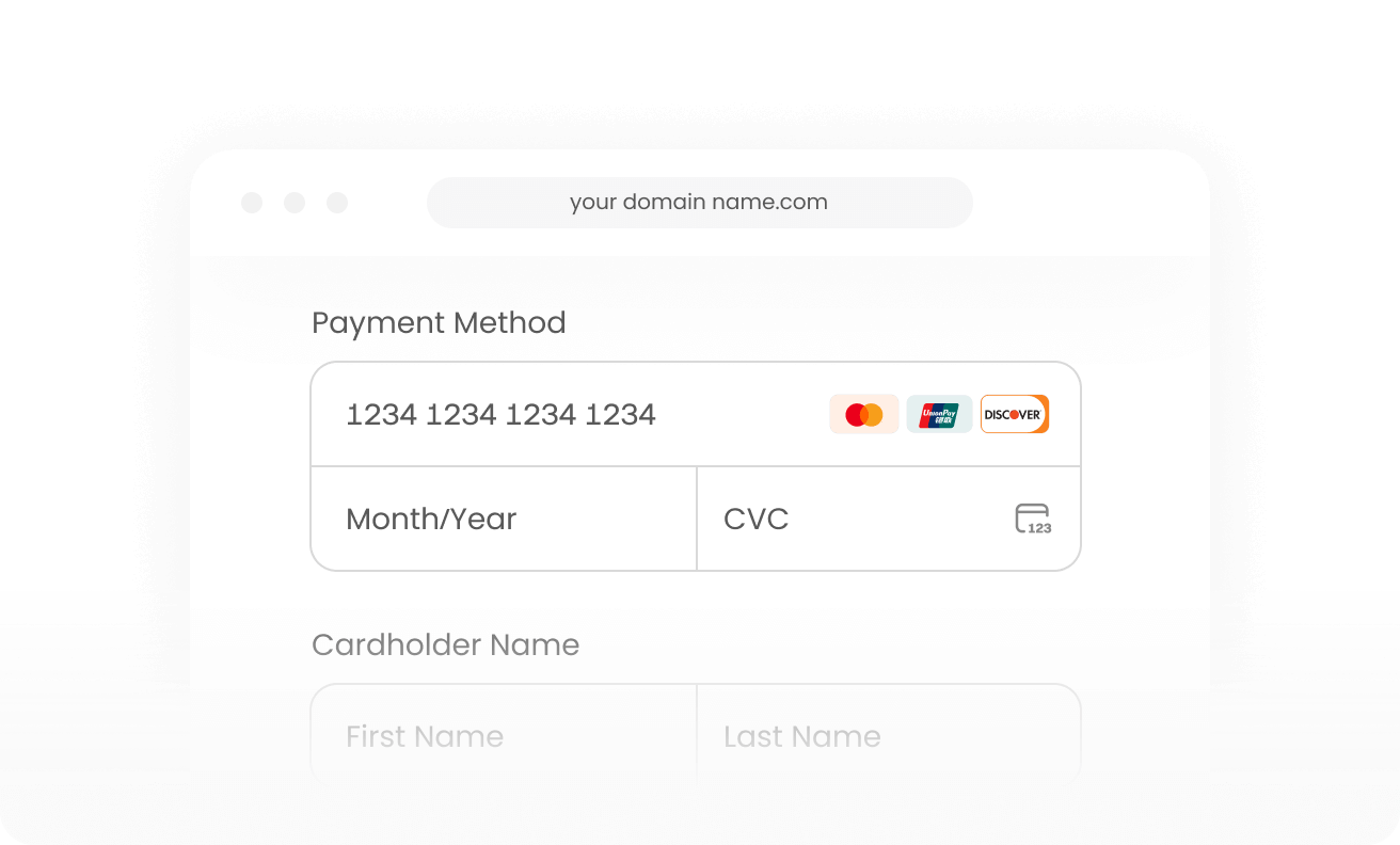 Hosted checkout page