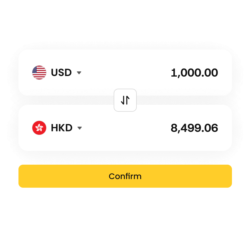 Instant currency exchange